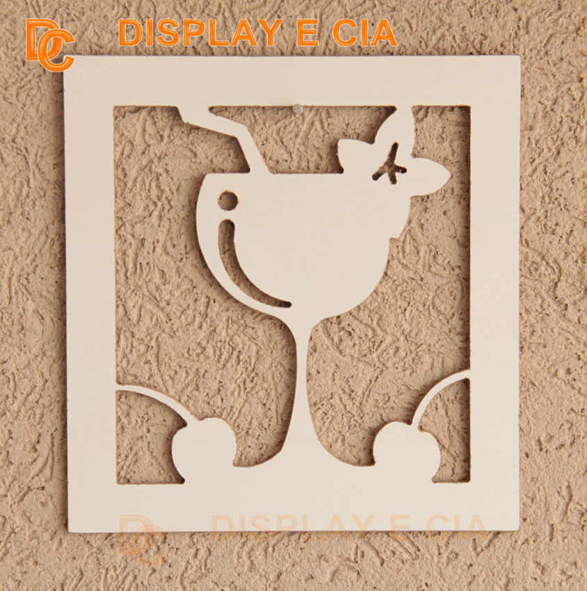 quadro taça mdf