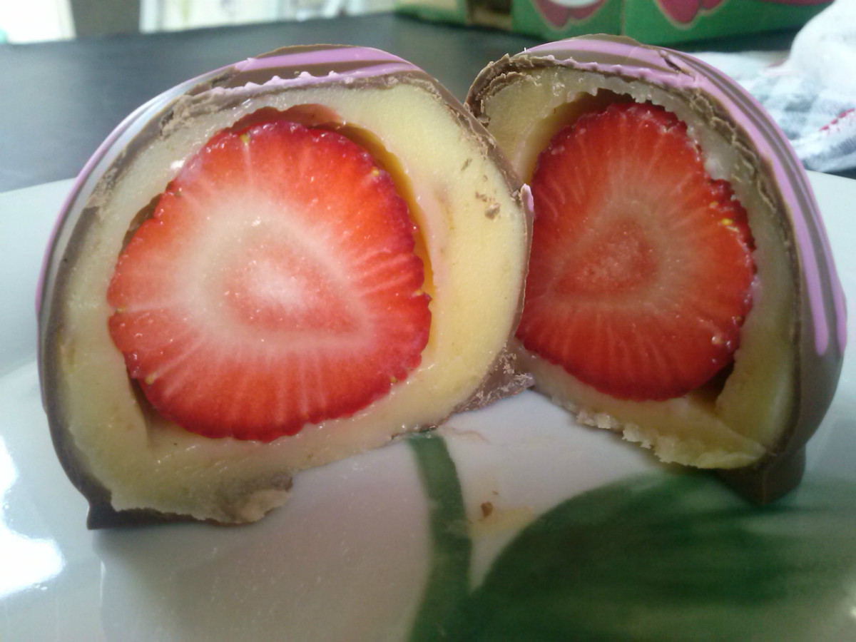 Mega Truffa de Morango Com Brigadeiro Branco