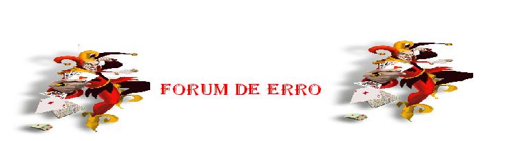 Forum de Erro