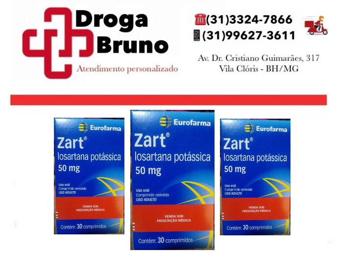 Zart 50 mg bula preço bh