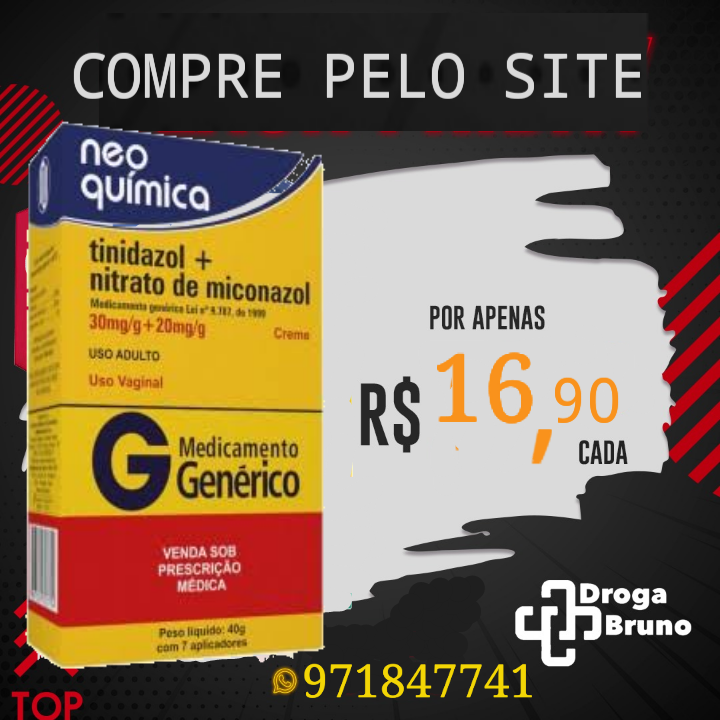 tinidazol + nitrato de miconazol preço bh