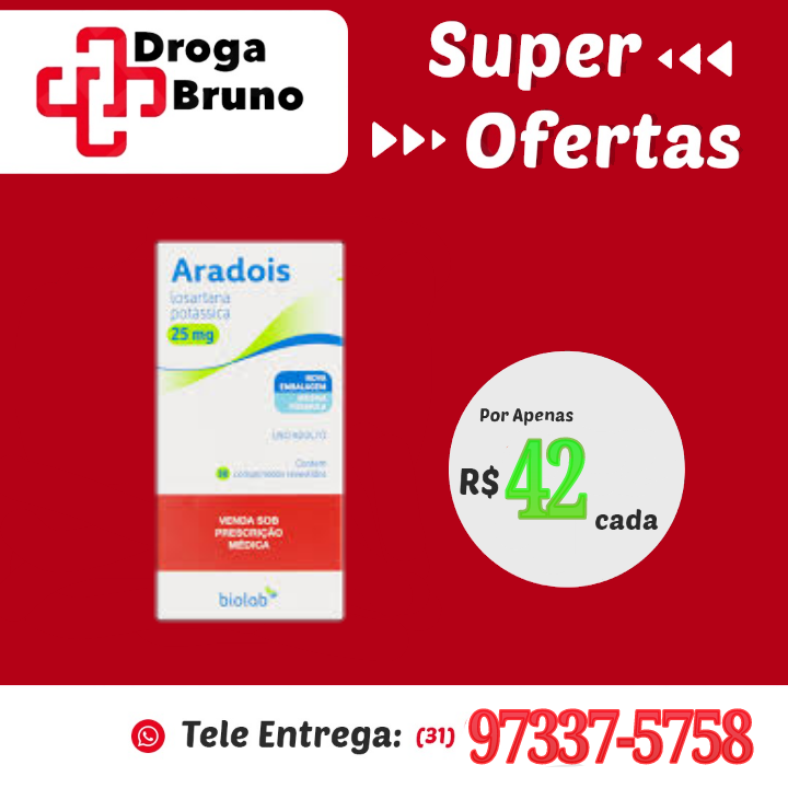 Aradois 25mg preço 