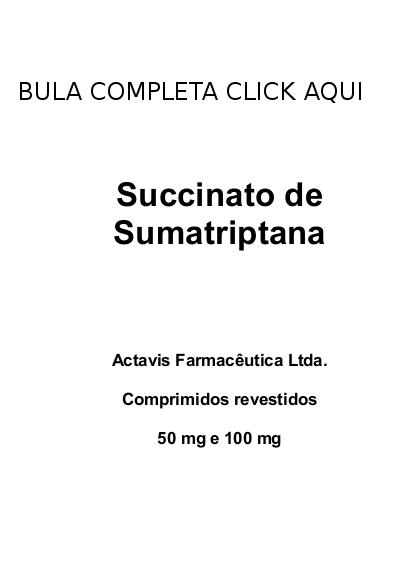 SUCCINATO SUMATRIPTANA GENÉRICO SUMAX