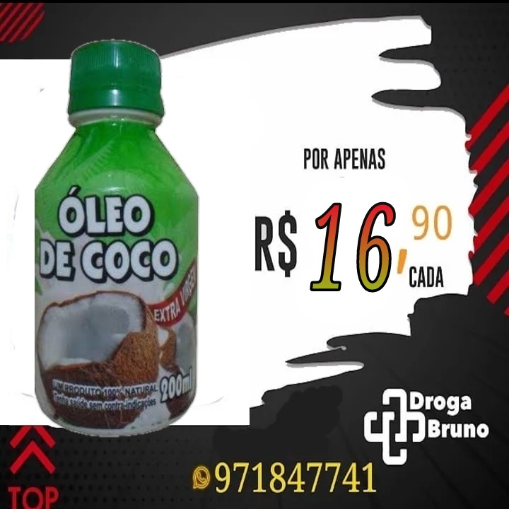 Óleo de coco preço bh