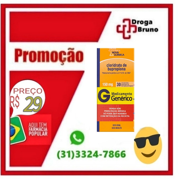 Bupropiona 150mg preço 