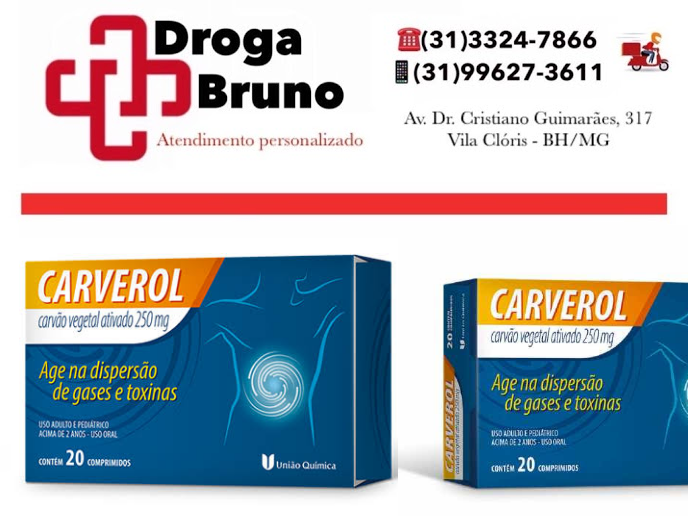 Carvão ativado Drogaria Bruno