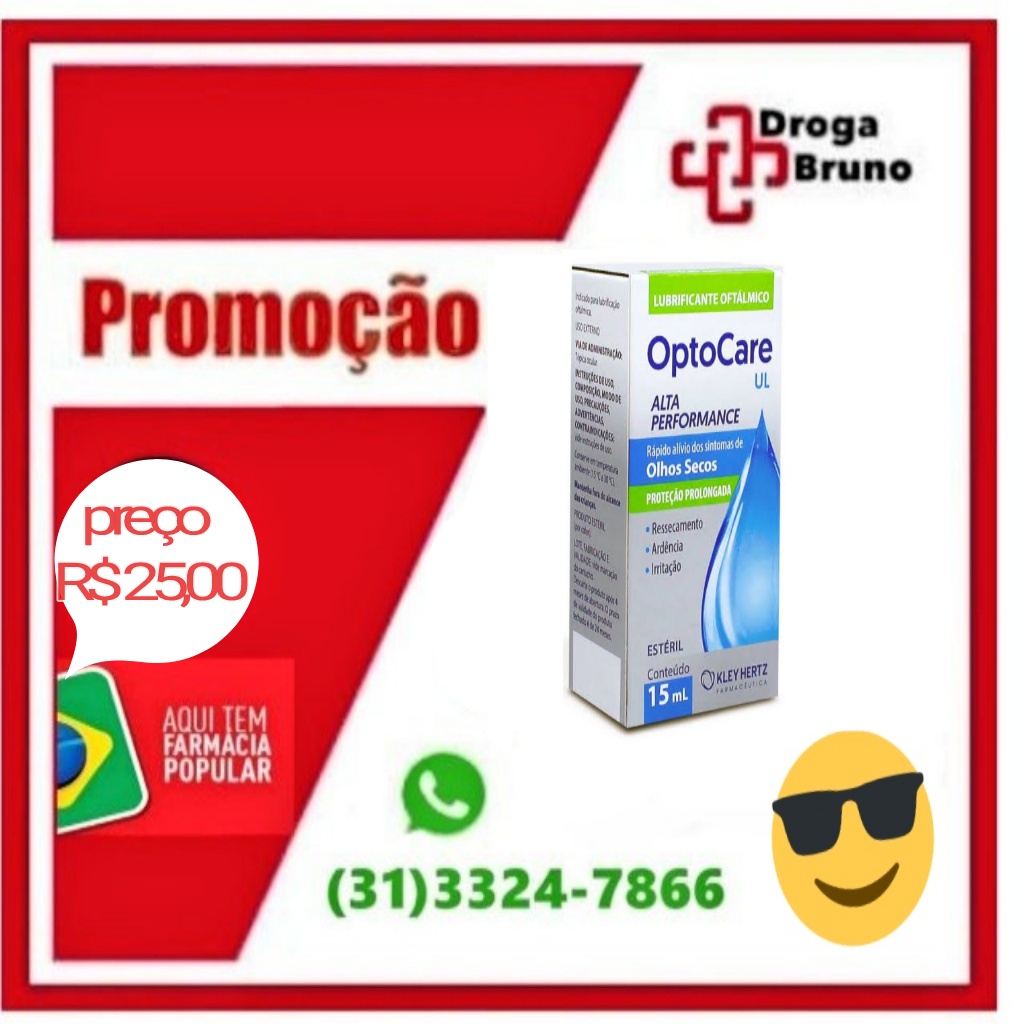 Optocare colírio oftálmico preço