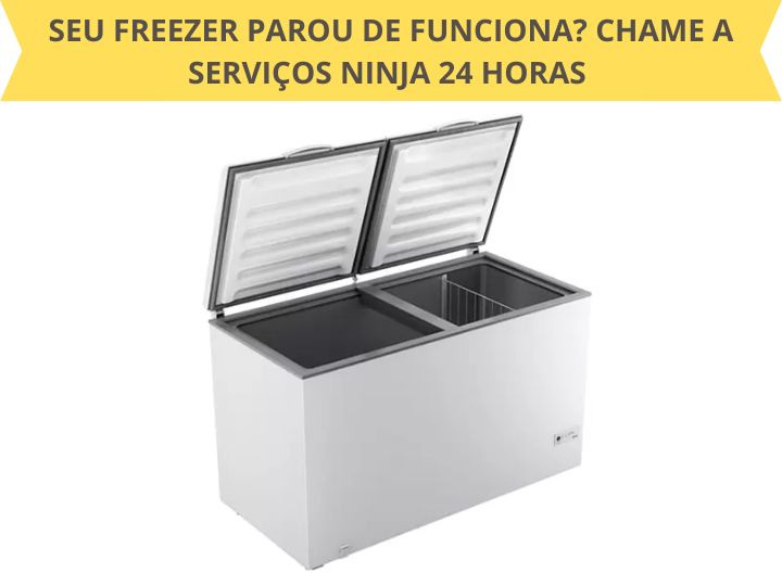 Conserto de freezer Manaus 24h com orçamento grátis. Fale com a Serviços Ninja: (92) 98854-4515. Atendimento rápido e especializado!