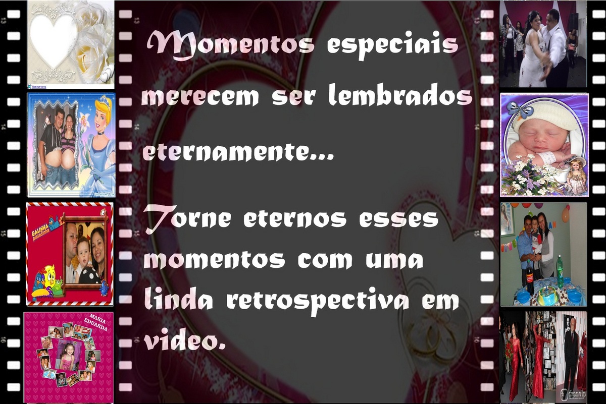 casamentos, aniversários, recordações e eventos