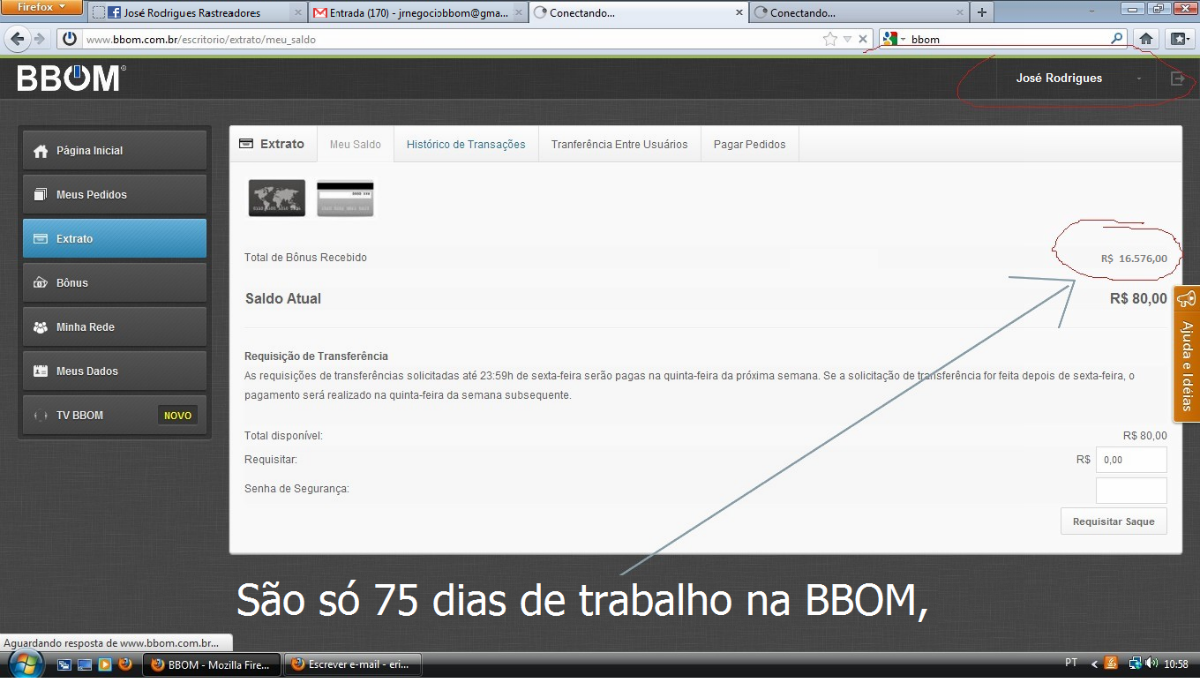 Bonus na BBOM Faça seu cadastro conosco: www.bbom.com.br/jrnegociobbom