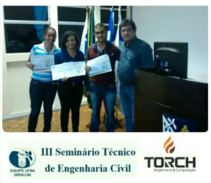 Mostra de IC TORCH ENGENHARIA_ Nilson Amorim, Mahara Sampaio, Juliana, Antônio Sérgio