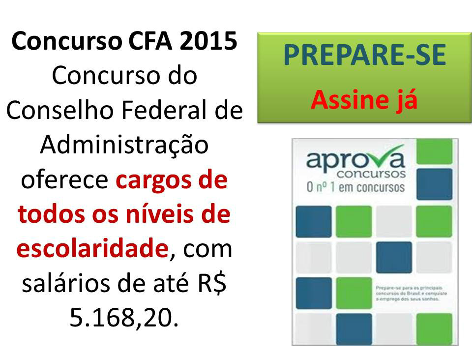 concurso CFA