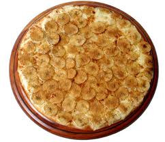 pizza banana com canela