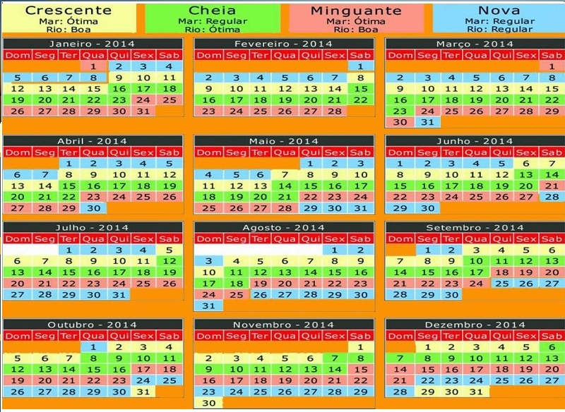 CALENDÁRIO 2014