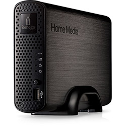 HD Externo Iomega 3TB Gabinete Home Media Network com DLNA, iTunes Server e Personal Cloud - Preto