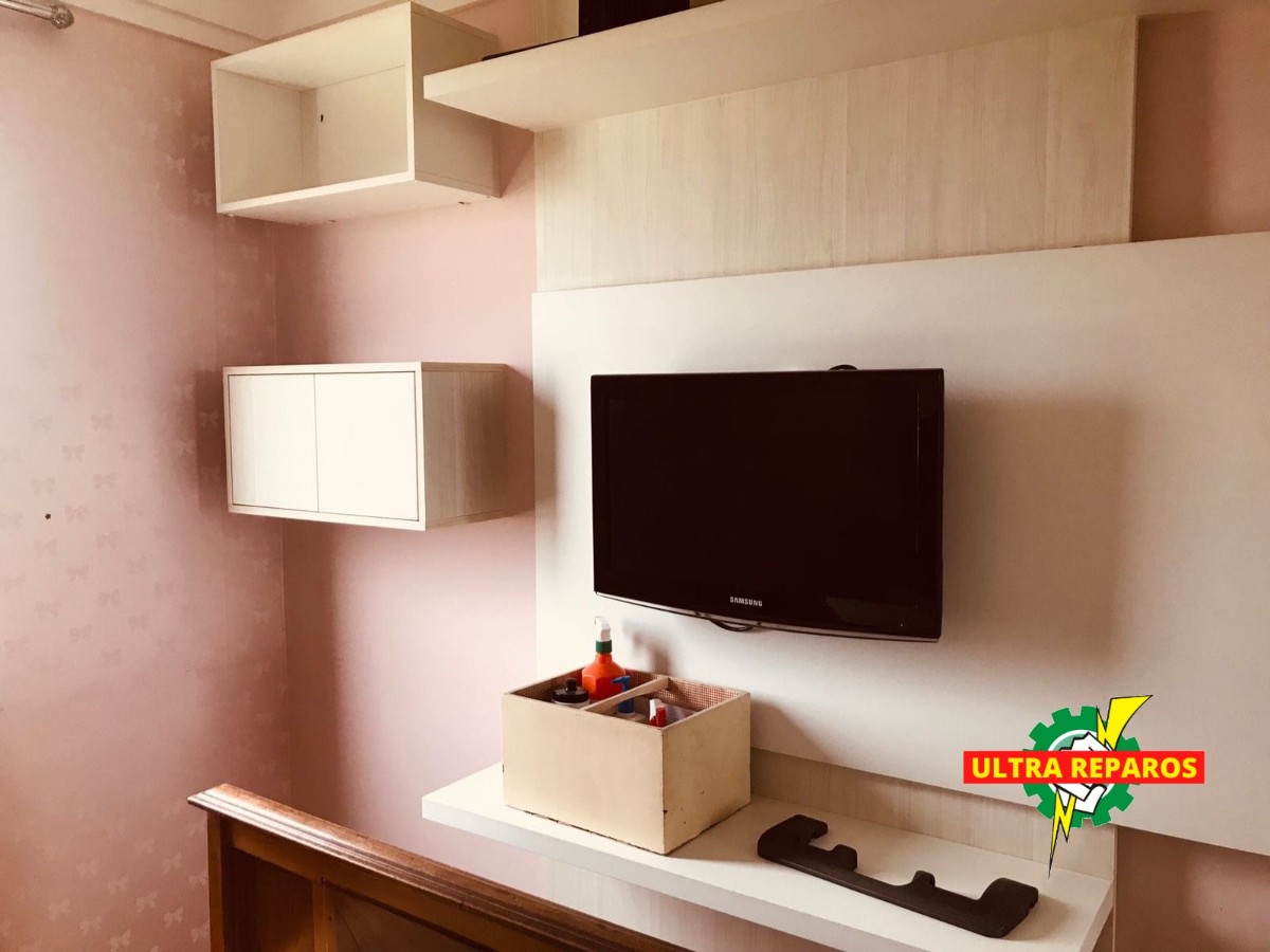 Instala&ccedil;&atilde;o de painel e suporte para TV realizada em Sorocaba