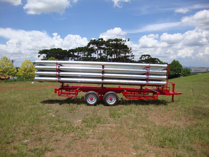 Carretinha transportes tubos.