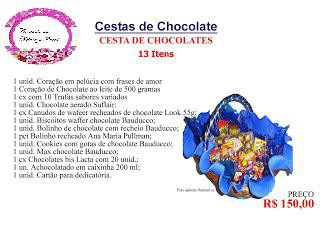 Cesta de chocolates