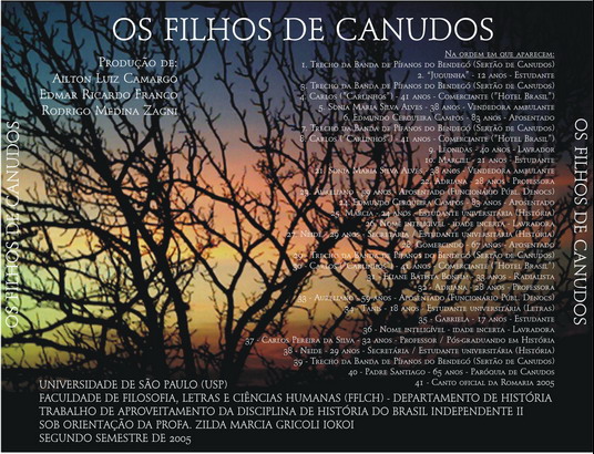 Os Filhos de Canudos contra-capa