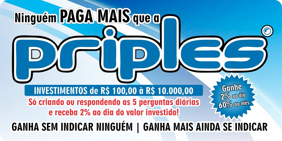 Ganhe 60% ao mês de seu investimento, 2% ao dia que responder 5 perguntas