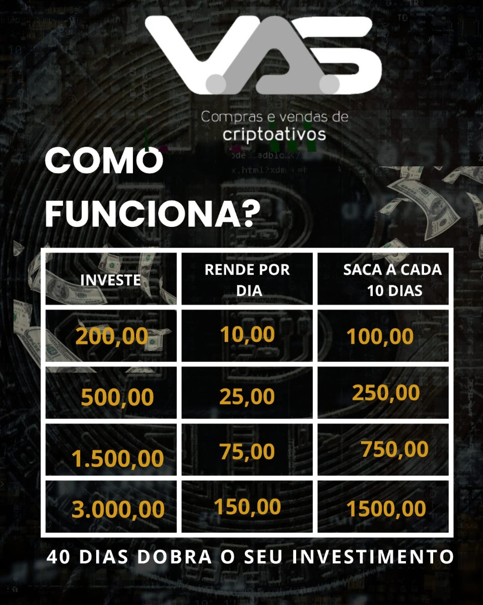 VAS valores de investimentos