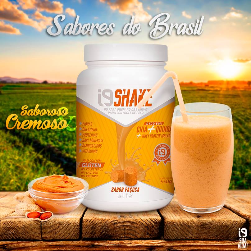 shakes em diversos sabores - sabor PAÇOCA