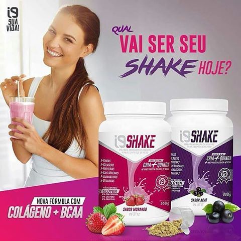 shakes em diversos sabores. Shake sabor Morango e Açaí