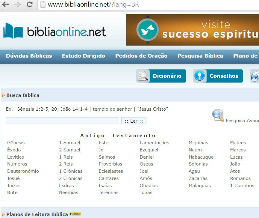 BÍBLIA ON LINE. NET