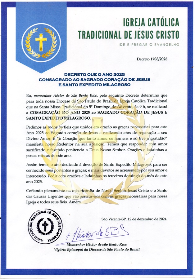 Consagração do Ano 2025