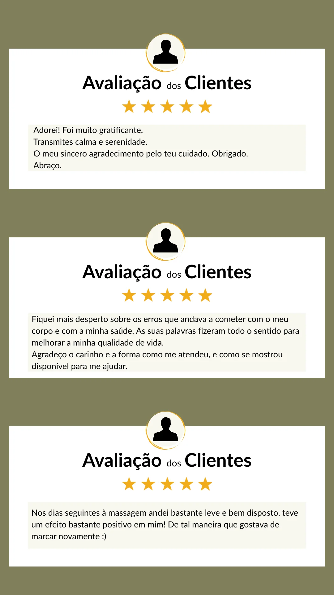 Feedback clientes