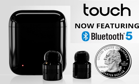 Conheça “Touch” um fone de ouvido wireless que inova ao suportar o padrão Bluetooth 5
