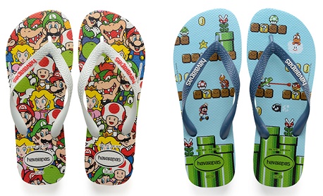 Havaianas lançou “coleção de chinelos” especiais do Super Mario Bros