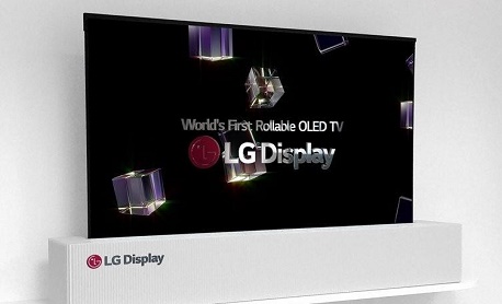 LG demonstra sua nova TV “enrolável”