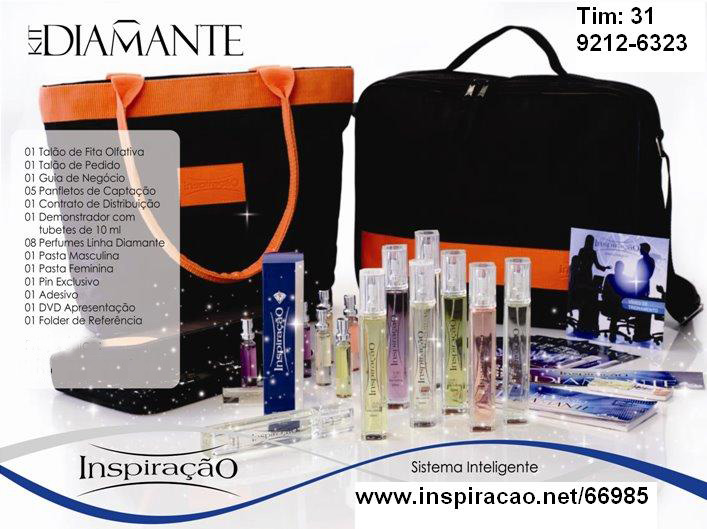 Kit Diamante com Bolsa e 8 perfumes