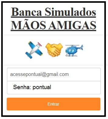 login e senhapara acesso