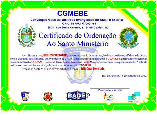 CERTIFICADO