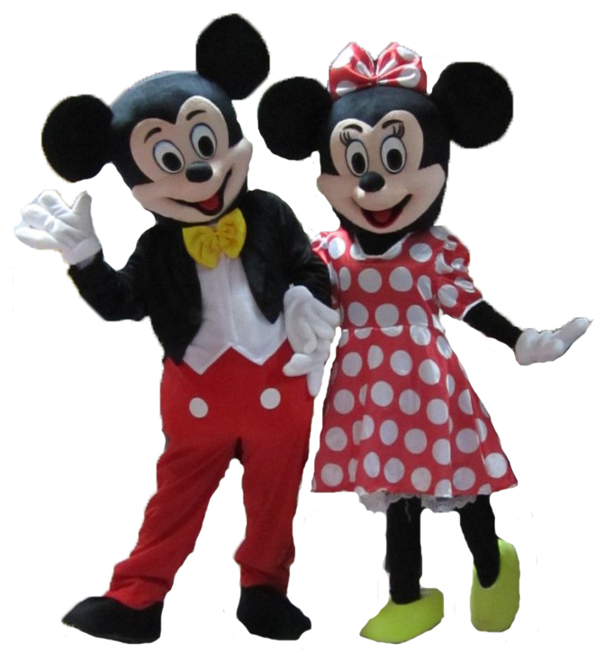 Mascotes do Mickey e da Minnie