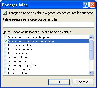 Atribuição da password