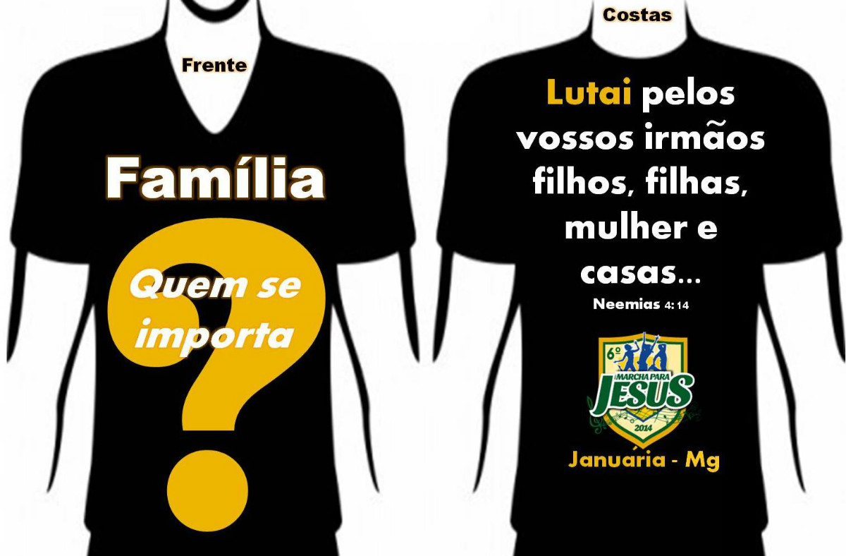 camisa da marcha para Jesus 2014 Januaria