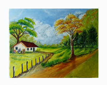 tela pintada a m&atilde;o