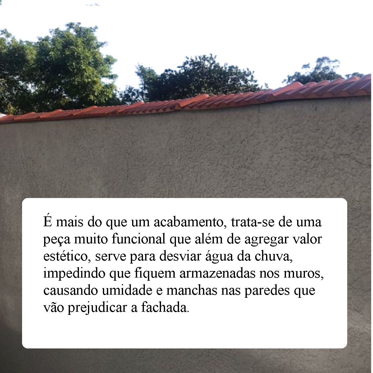 Acabamento de muro