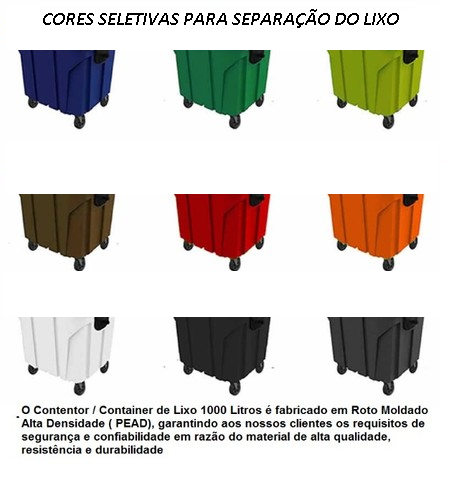 Cores coleta seletiva