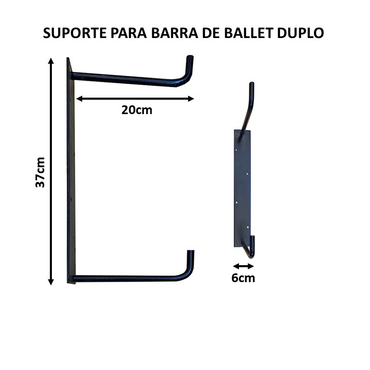 SUPORTE BARRA DE BALLET DUPLO