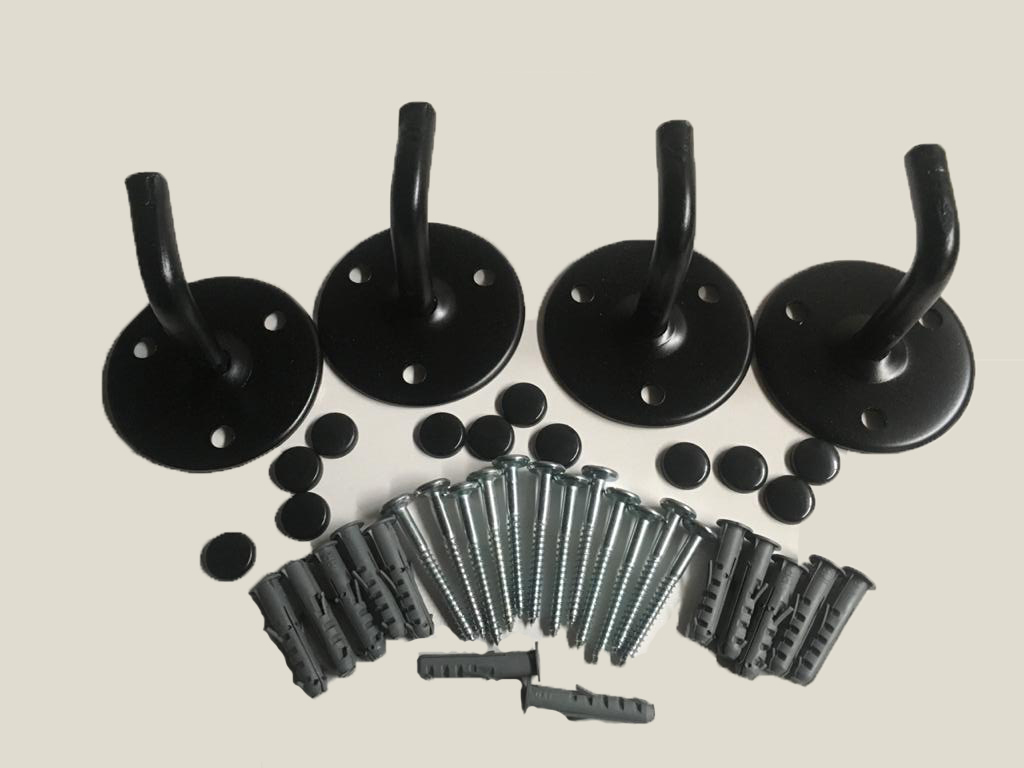 SUPORTE PARA CORRIMÃO PRETO