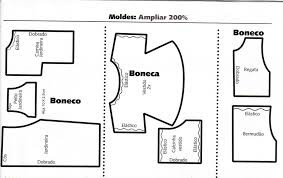 Bonecas de Pano   passo-a-passo Moldes