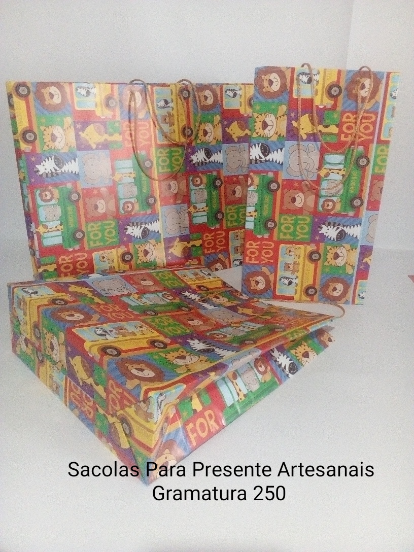 Sacolas para presente artesanais