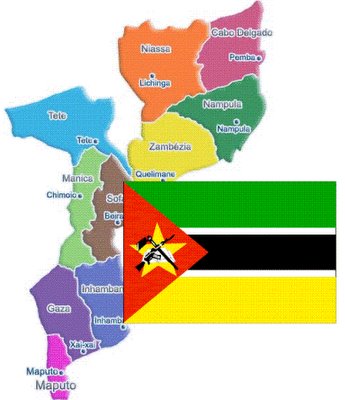 Mapa de Moçambique