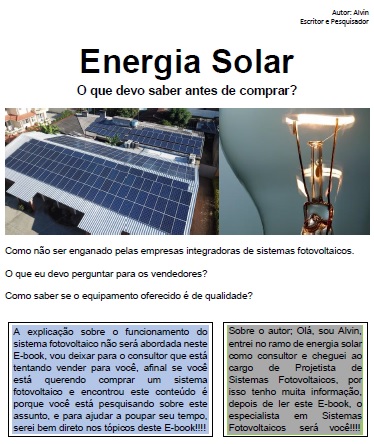 Tudo sobre energia Solar Antes de Comprar