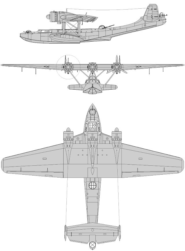 Dornier Do 24 - 3 views