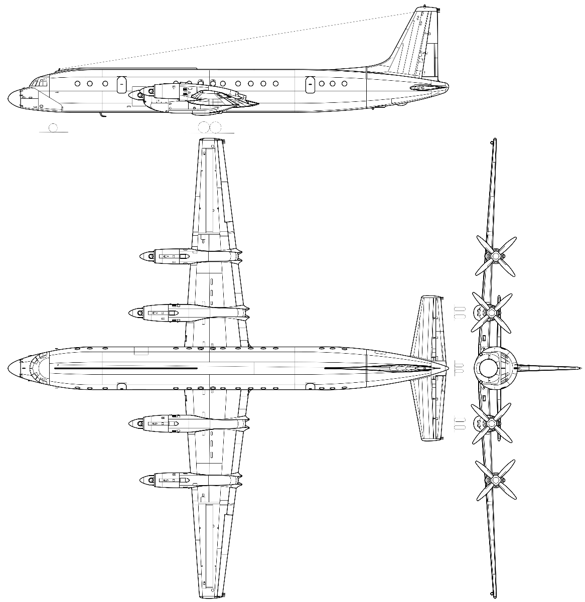 Ilyushin Il-18 - 3 views